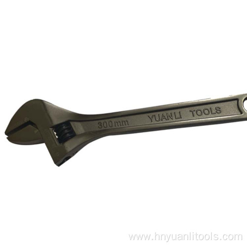 Black nickle Adjustable wrench